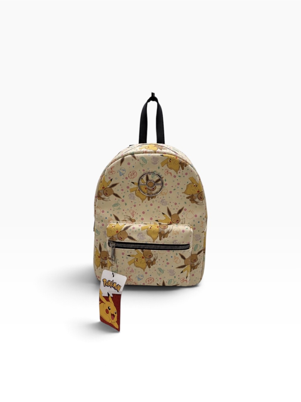 Bioworld Pokémon Pikachu Eevee Mini Backpack Poké Ball Cream NWT